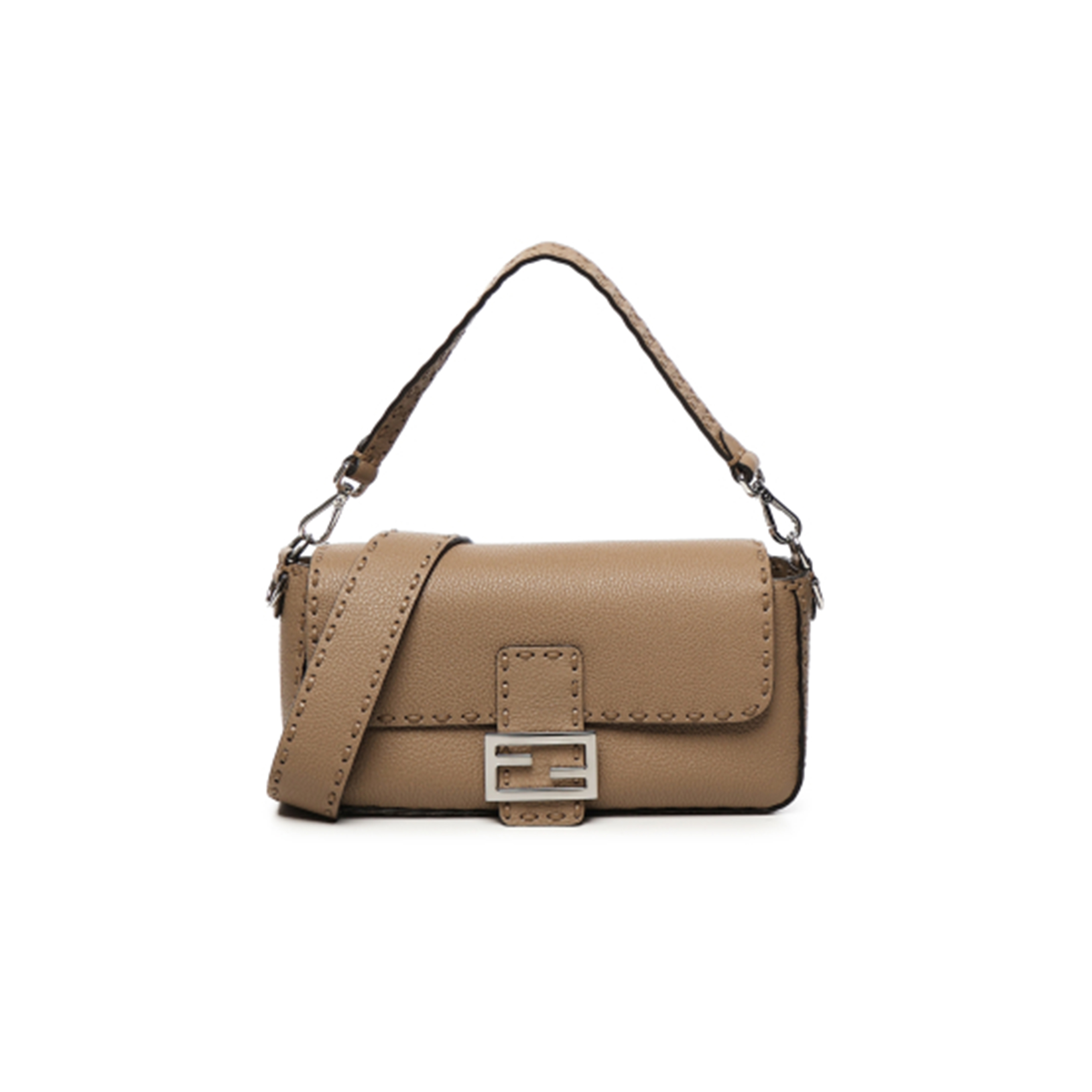 FENDI BAGUETTE MONOGRAMMED SHOULDER BAG (28*15*6.5cm)